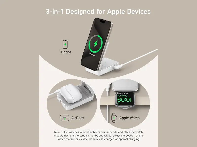 Anker MagGo 3-in-1 wireless charging station (Qi2) (4/4)