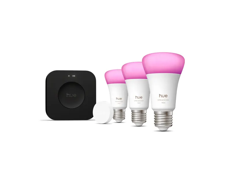 Philips Hue starter kit: Bridge Pro + 3 colour bulbs